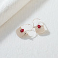 Aros de Calcedonia Roja
