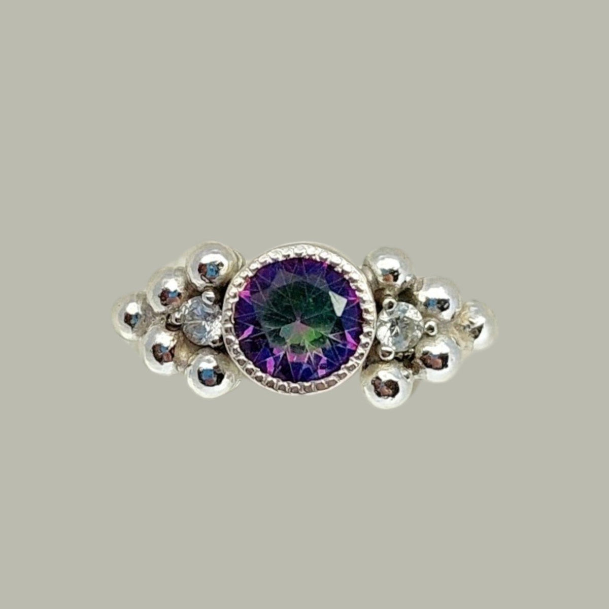 Anillo Glam con Topacio Místico