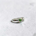 Anillo Leaf con peridoto - plata 950