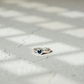 Anillo Leaf con Topacio London Blue