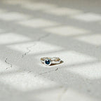 Anillo Leaf con Topacio London Blue