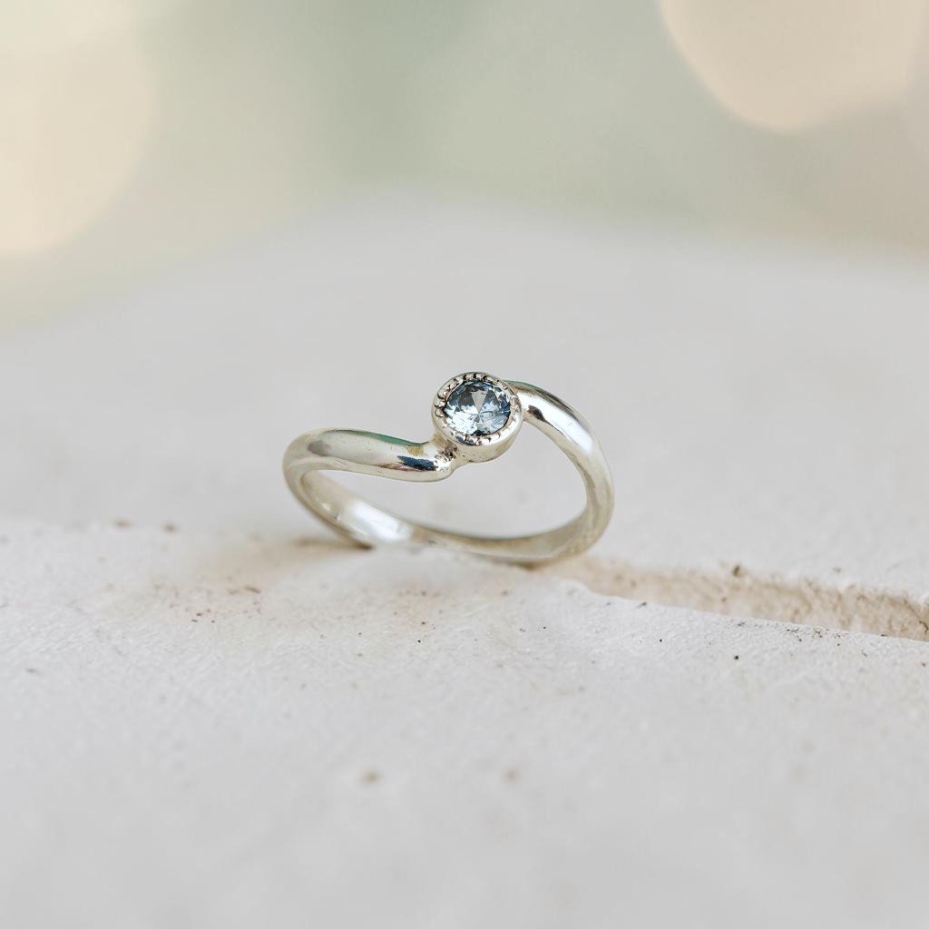 Anillo Uma con piedra - Plata 950