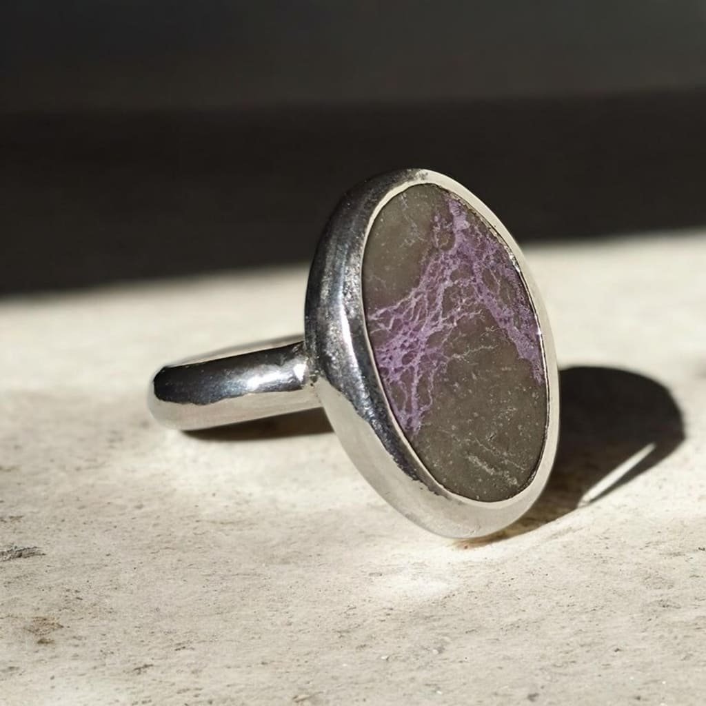 Anillo con Atlantisita Natural