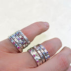 Anillo Garden de plata con 3 piedras
