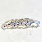 Anillo Garden de plata con 3 piedras