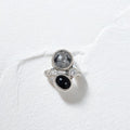 Anillo Mix de Obsidiana Nevada
