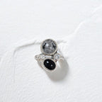 Anillo Mix de Obsidiana Nevada