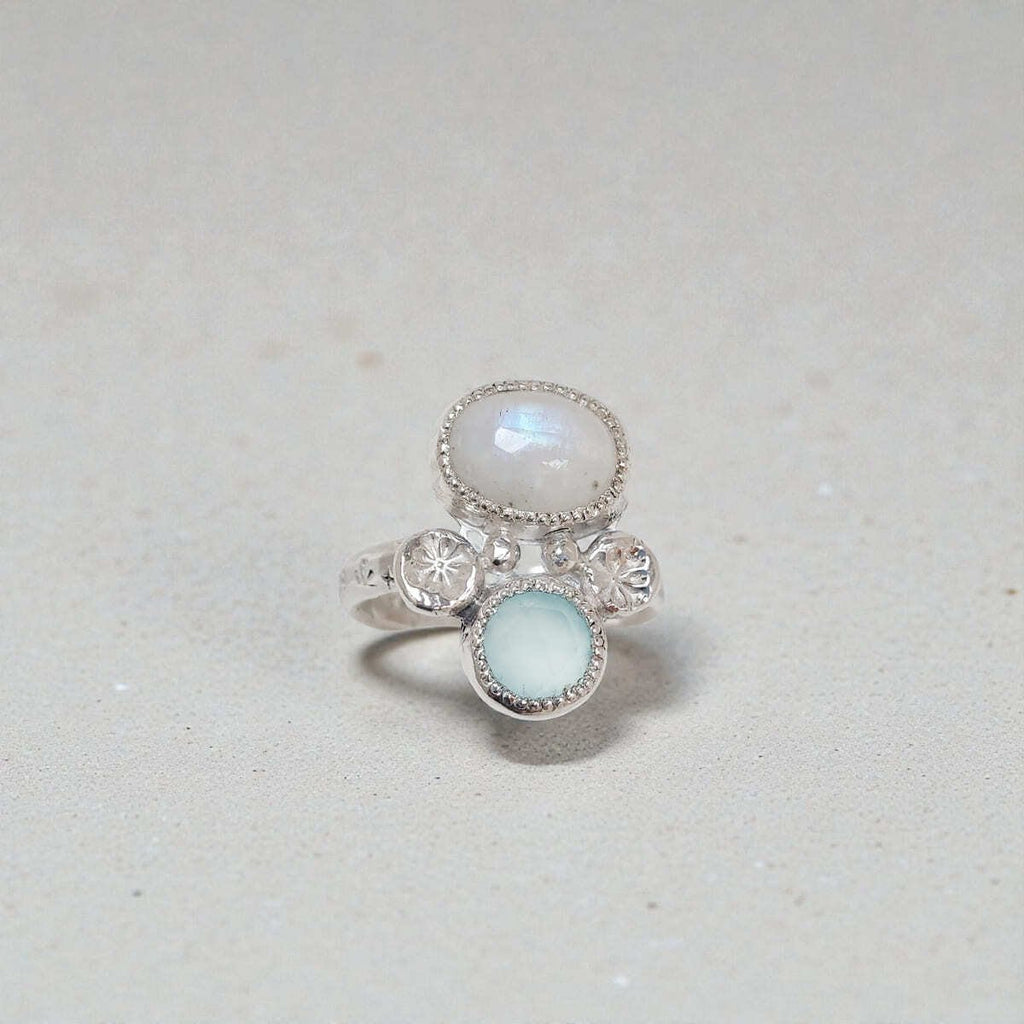 Anillo Mix Piedra Luna