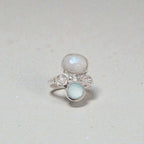 Anillo Mix Piedra Luna