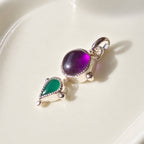 Colgante con Amatista y Ágata Verde