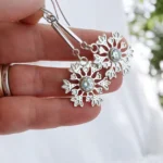 Aros largos Copo de Nieve