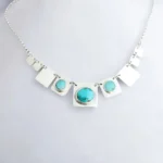 Collar de placas con turquesas - Imagen 2