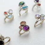 Anillo Mix de Amatista, Turmalina Rosada y Cuarzo Rosa - Imagen 3