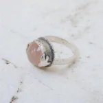 Anillo Golondrinas con Cuarzo Rosa - Imagen 3