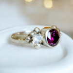 Anillo Glam Amatista con Moissanitas - Imagen 4