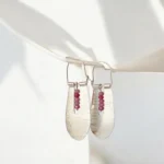 Aros Rayados Étnicos con Turmalinas