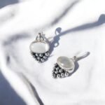 Colgante de cuarzo cristal con pelotas - Plata 950 _ Plataia