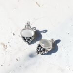 Colgantes de cuarzo Cristal con pelotas - Plata 950