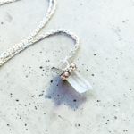 colgante cuarzo cristal plata 950 | Joyería de autor | Plataia
