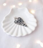 Colgante de corazón en plata 950 con textura