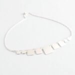 Collar de placas de plata 950