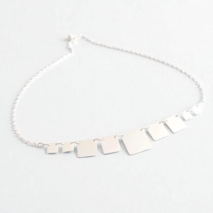 Collar de placas de plata 950