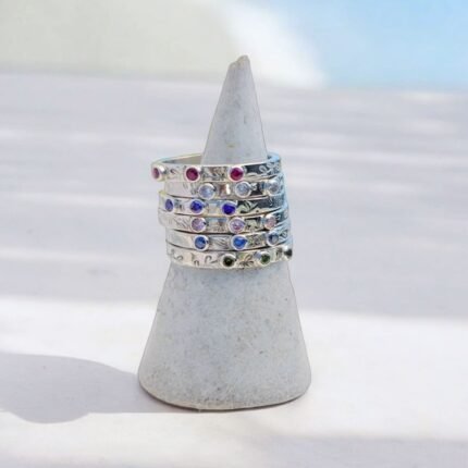 Anillo Garden · Plata 950 con 3 piedras