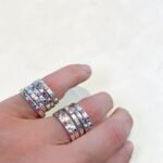 Anillo Garden · Plata 950 con 3 piedras - Imagen 10