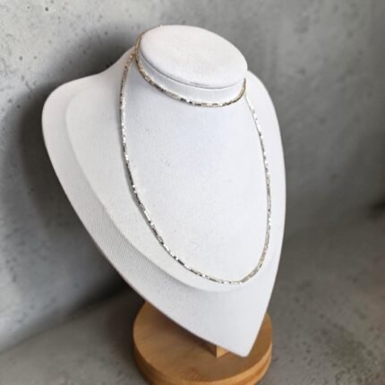 Collar de mostacillas de plata 950 · Plataia