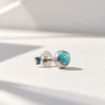 Aro piercing de plata con ópalo