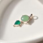 Colgante de plata con aventurina y ágata verde